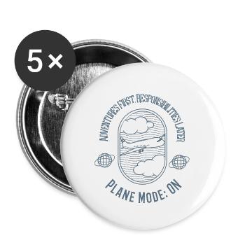 Adventure First, Responsibilities Later - Buttons large 2.2'' (5-pack) - white