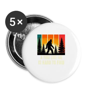 Yogi yoga lover Is Hard To Find, Funny Bigfoot Sas - Buttons large 2.2'' (5-pack) - white