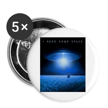 I NEED SOME SPACE - Buttons large 2.2'' (5-pack) - white