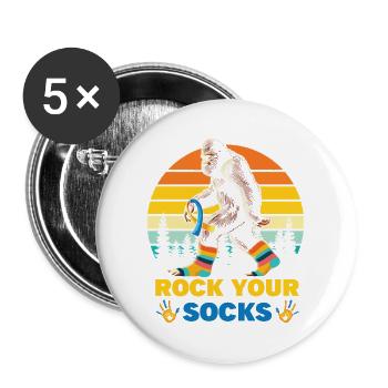 Advocate for Inclusion – Vibrant Message - Buttons large 2.2'' (5-pack) - white