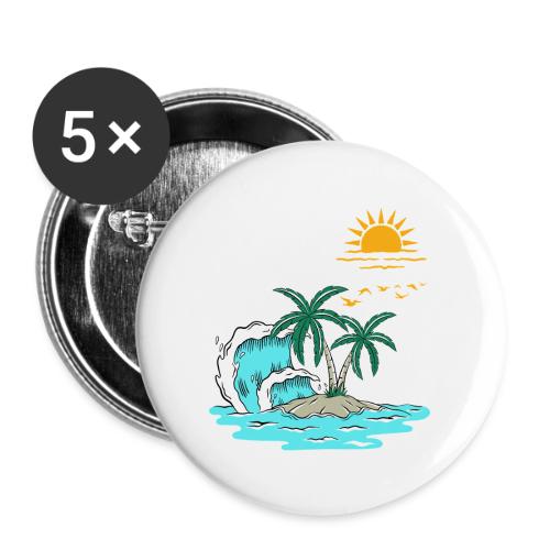 Retro Sunset Graphics - Buttons large 2.2'' (5-pack)
