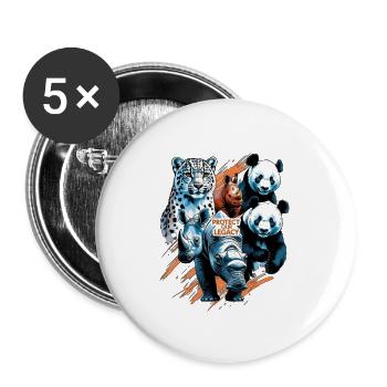 Guardian Species Legacy - Buttons large 2.2'' (5-pack) - white