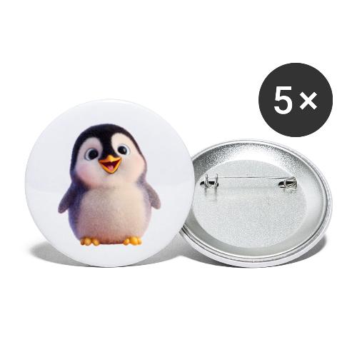 Joyful Baby Penguin - Buttons large 2.2'' (5-pack)