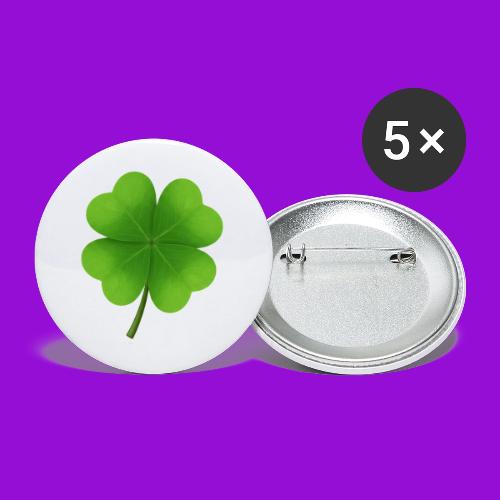 Four leaf clover - Buttons large 2.2'' (5-pack)
