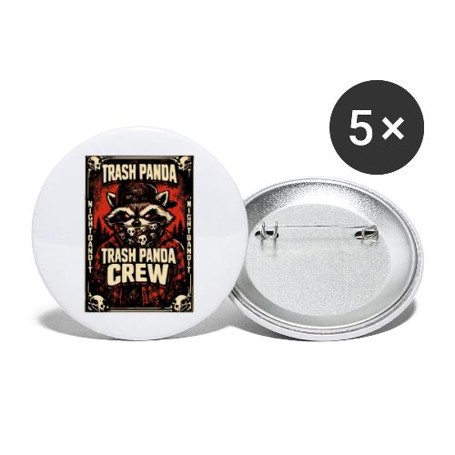 Midnight Forager Raccoon Mushroom Hunter - Buttons large 2.2'' (5-pack)