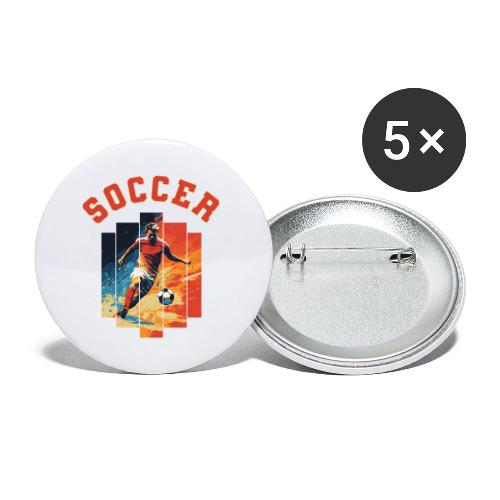 Soccer Spirit - Buttons large 2.2'' (5-pack)
