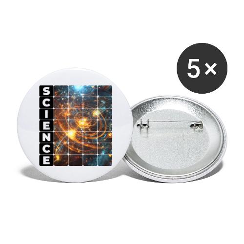 Golden Core of Science - Buttons large 2.2'' (5-pack)