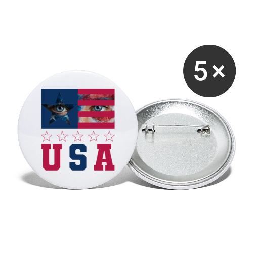 Stars and Vision USA - Buttons large 2.2'' (5-pack)