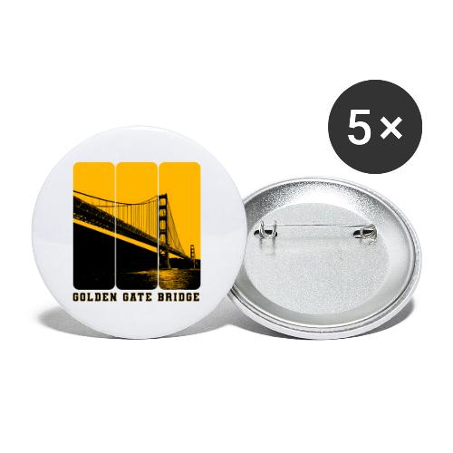 Golden Gate Bold Icon - Buttons large 2.2'' (5-pack)