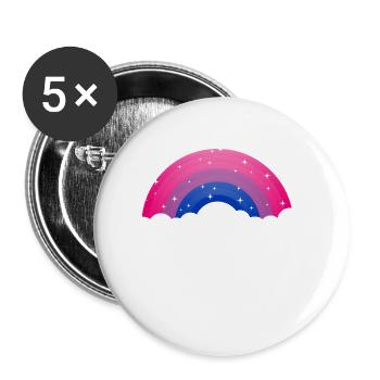 Not Attracted to Everyone Bisexual LGBTQ Bi Pride - Buttons large 2.2'' (5-pack) - white