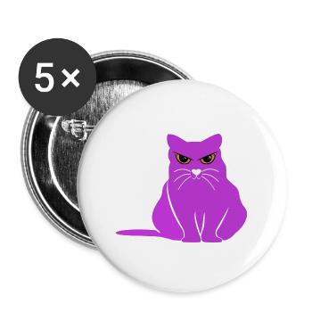 cat fat galahad story tomcat - Buttons large 2.2'' (5-pack) - white