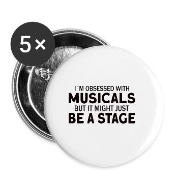 Theater Teacher Drama Teacher Theater Nerd Actor - Buttons large 2.2'' (5-pack) - white