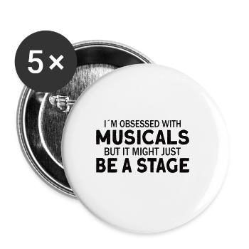 Theater Teacher Drama Teacher Theater Nerd Actor - Buttons large 2.2'' (5-pack) - white
