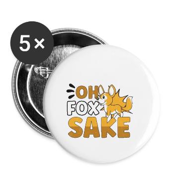 Fox Lover Foxes Love Red Fox Cute Fox Fennec Fox - Buttons large 2.2'' (5-pack) - white