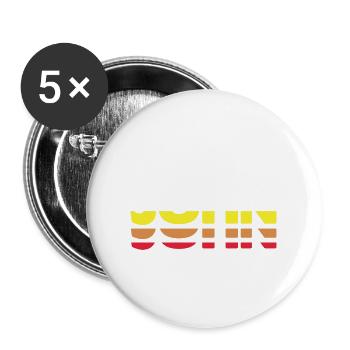 John First Name Funny Vintage Sunset John - Buttons large 2.2'' (5-pack) - white