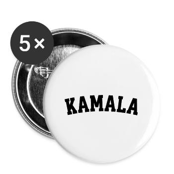 Kamala, Vote for Kamala, President Kamala Harris - Buttons large 2.2'' (5-pack) - white