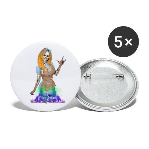 Ghastly Wicked Tales: Alice Undead - Buttons large 2.2'' (5-pack)