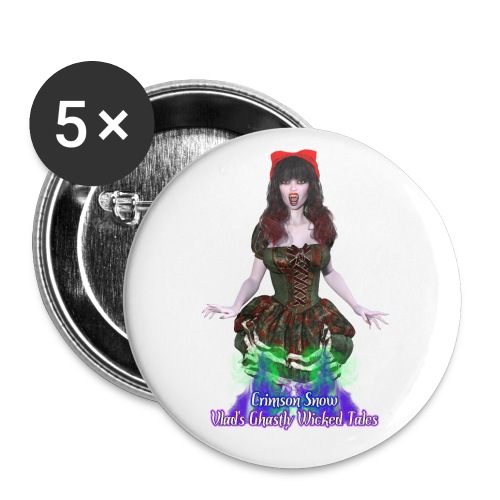 Ghastly Wicked Tales: Crimson Snow 2 - Buttons large 2.2'' (5-pack)