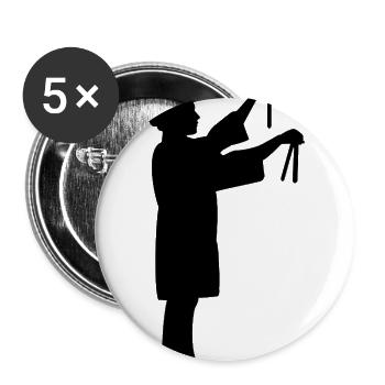 Scientist - Buttons large 2.2'' (5-pack) - white