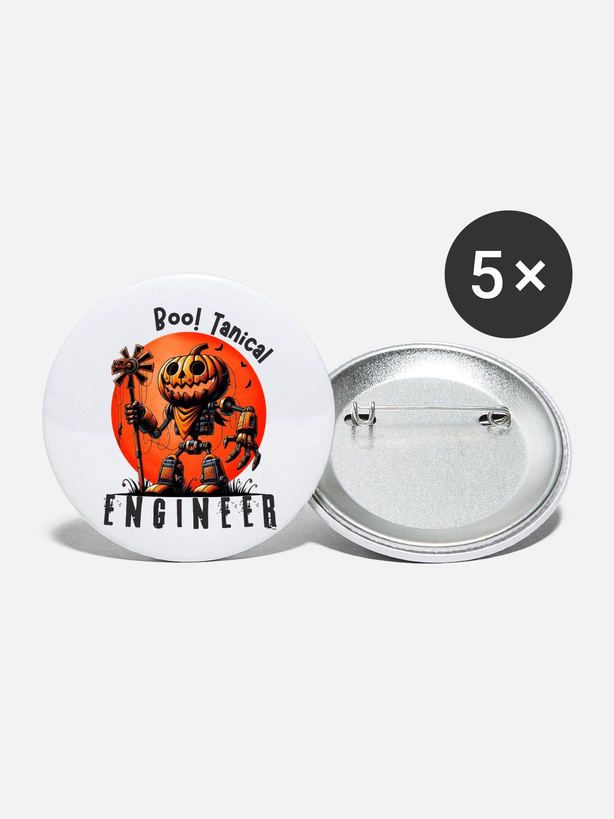 Quirky-Halloween-Art-for-Tech-Engineers - Buttons large 2.2'' (5-pack) - white