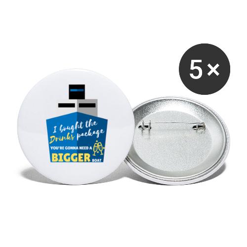 Gonna Need a Bigger Boat White - Buttons large 2.2'' (5-pack)