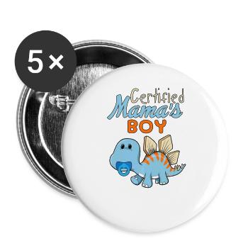 Certified Mamas Boy Abdl - Buttons large 2.2'' (5-pack) - white