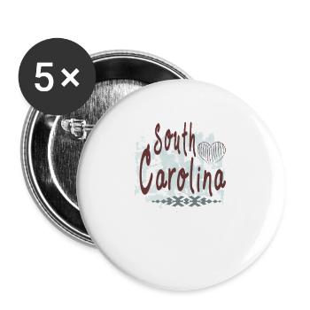 South Carolina love - Buttons large 2.2'' (5-pack) - white