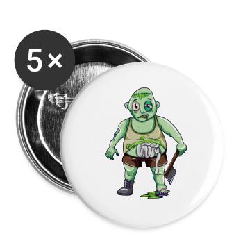 zombie - Buttons large 2.2'' (5-pack) - white