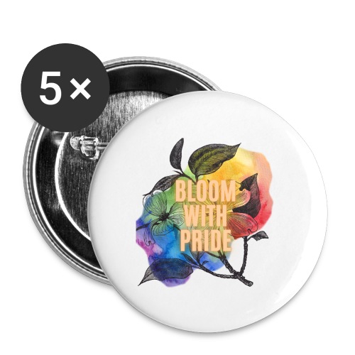 Bloom With Pride - Buttons large 2.2'' (5-pack)