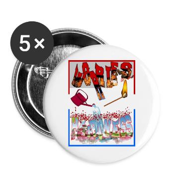Happiness - Buttons large 2.2'' (5-pack) - white