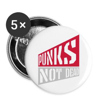 punks not dead quote - Buttons large 2.2'' (5-pack) - white