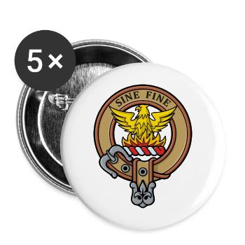 Clan MacGill Crest - Buttons large 2.2'' (5-pack) - white