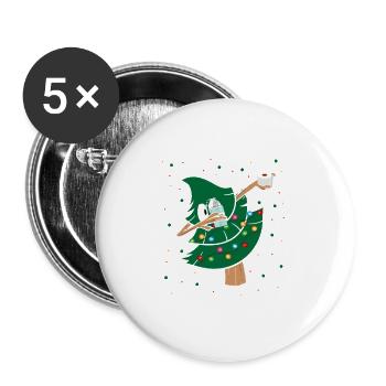 Chistmas Season Christmas Tree Dabbing 2021 Dab - Buttons large 2.2'' (5-pack) - white
