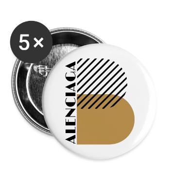 Balenciaga - Buttons large 2.2'' (5-pack) - white