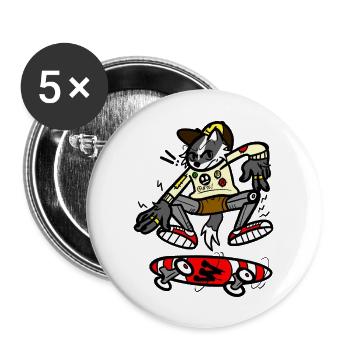 Skater Sport - Buttons large 2.2'' (5-pack) - white