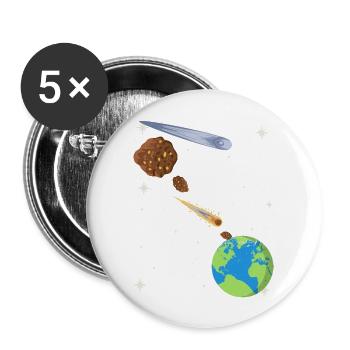 Difference Space Objects Comet Meteorite Meteor - Buttons large 2.2'' (5-pack) - white