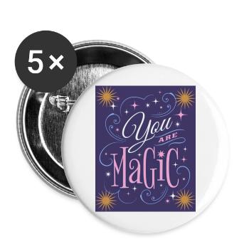 You Are Magic Bright Stars 1 - Buttons large 2.2'' (5-pack) - white