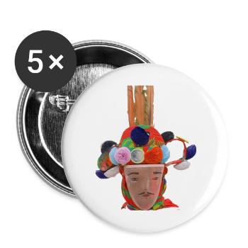 John kunu - Buttons large 2.2'' (5-pack) - white