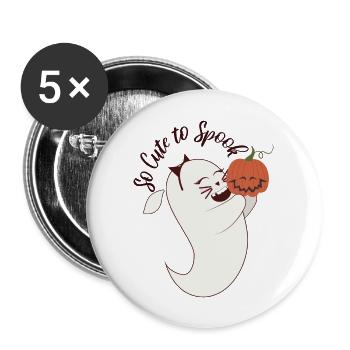 Cute Little Ghost Girl - Buttons large 2.2'' (5-pack) - white