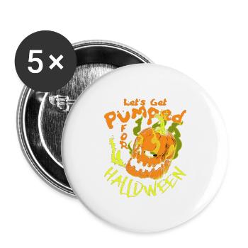 Pumpkin Scream - Buttons large 2.2'' (5-pack) - white