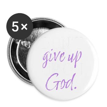 Dont Slogan Christian Clothing - Buttons large 2.2'' (5-pack) - white