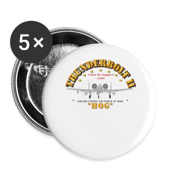 A-10A Thunderbolt II - Buttons large 2.2'' (5-pack) - white
