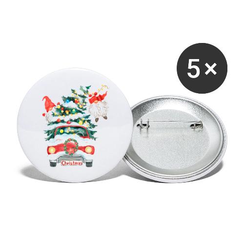 Christmas - Buttons large 2.2'' (5-pack)