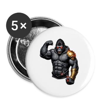 Gym Tank Top – Workout Fitness Customise Products - Buttons large 2.2'' (5-pack) - white