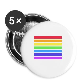 Acceptance Has No Boundaries Pride Graphic Shirt - Buttons large 2.2'' (5-pack) - white