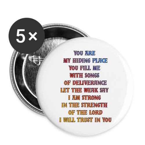 You Are My Hiding Place - Buttons large 2.2'' (5-pack)