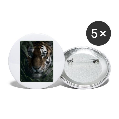 Tiger Jungle Eyes Wildlife Design - Buttons large 2.2'' (5-pack)