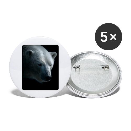 Polar Bear Close-Up Wildlife Design - Buttons large 2.2'' (5-pack)