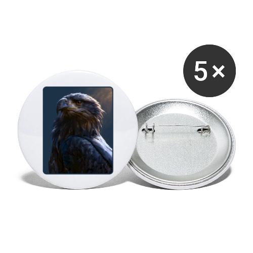 Majestic Eagle Cinematic Portrait Design - Buttons large 2.2'' (5-pack)