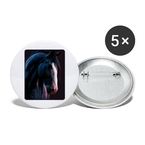 Noble Horse Cinematic Portrait Design - Buttons large 2.2'' (5-pack)